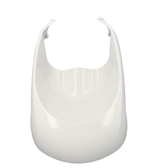 Carénage tablier avant inférieur scooter origine Peugeot Kisbee 2T / 4T Icy White