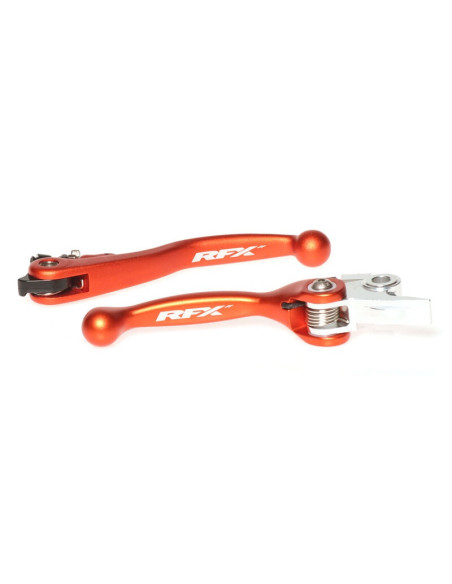 Ensemble de leviers retournables forgés RFX Race KTM Husqvarna Orange
