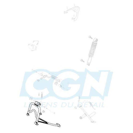 Béquille scooter centrale origine Peugeot Tweet