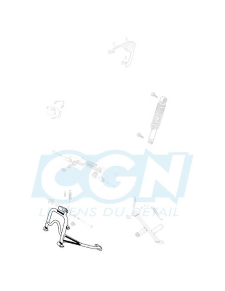 Béquille scooter centrale origine Peugeot Tweet