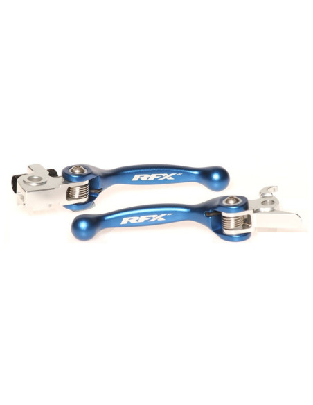 Ensemble de leviers retournables forgés RFX Race Husaberg 250 300 TE Bleu