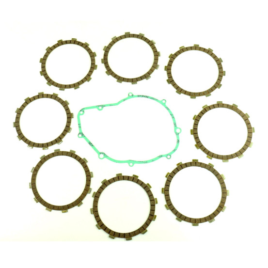 Kit disques embrayage garnis + Joint de couvercle embrayage ATHENA - KTM 540 SXC 1998-2000