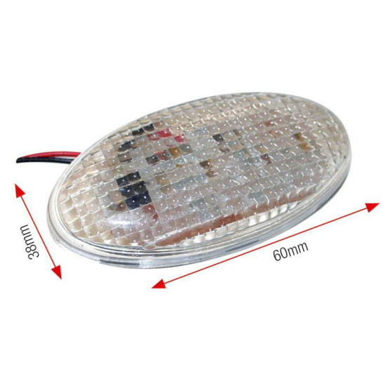 Clignotants Oeil Leds Grand modèle blanc