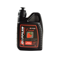 Huile moteur synthétique 2T DOPPLER RACING 1 litre (senteur fraise)