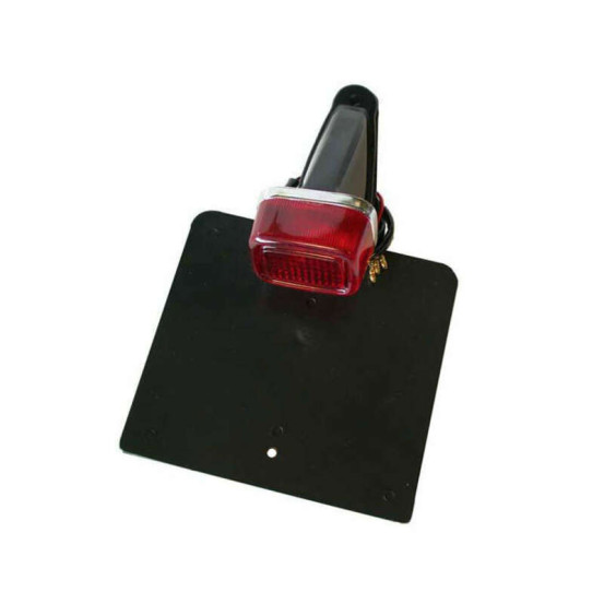 Feu arrière avec plaque en caoutchouc souple 170x175 mm