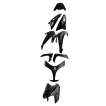 Kit carénages maxiscooter Yamaha 500 TMax 2008-2011 Noir brillant (9 pièces)