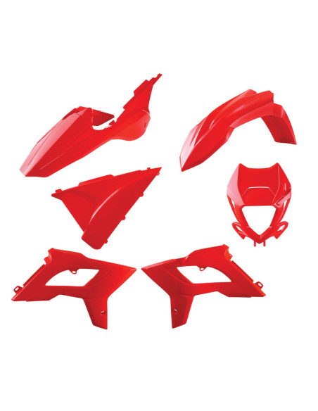 Kit plastique - Rouge - POLISPORT Restylé Beta RR 2T-4T 2018-2019