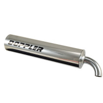 Silencieux d'échappement DOPPLER S3R aluminium poli / montage universel (D.60mm)