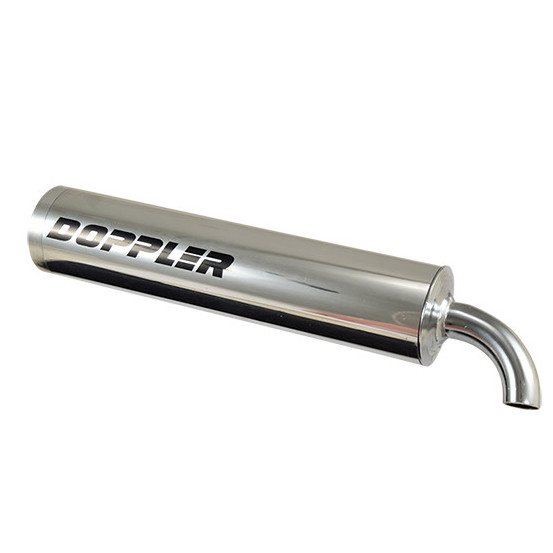 Silencieux d'échappement DOPPLER S3R aluminium poli / montage universel (D.60mm)