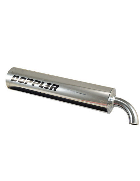 Silencieux d'échappement DOPPLER S3R aluminium poli / montage universel (D.60mm)