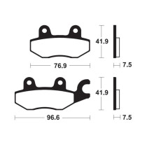 Plaquettes de frein avant TECNIUM MF 455