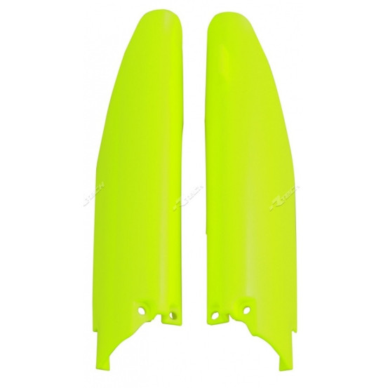 Protections de fourche - Jaune Fluo - RACETECH Suzuki 250/450 RMZ 2007-2017
