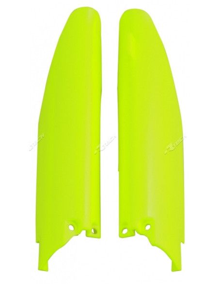 Protections de fourche - Jaune Fluo - RACETECH Suzuki 250/450 RMZ 2007-2017