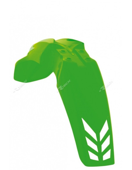 Garde Boue Avant Ventilé - Vert Fluo - RACETECH Kawasaki 250 KXF 2013-2016