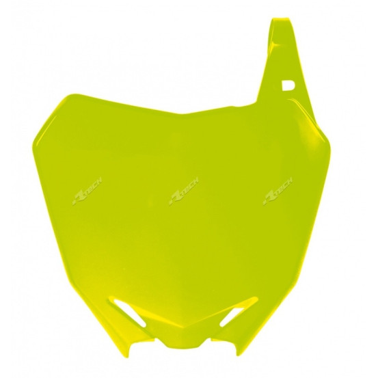 Plaque avant - Jaune Fluo - RACETECH SUZUKI 250 RM-Z 2010-2017 450 RM-Z 2008-2017