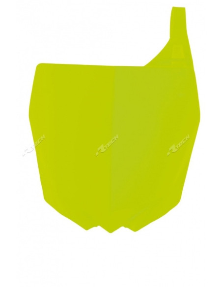 Plaque avant - Jaune Fluo - RACETECH Yamaha 125/250 YZ 2015-2021 250 YZF 2010-2018 450 YZF 2010-2017