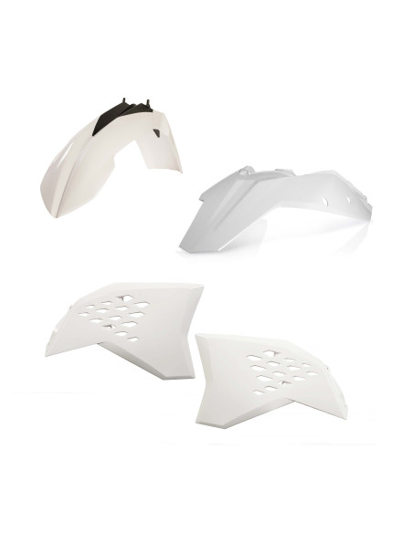 Kit plastiques - Blanc - ACERBIS KTM 125/200/250/300 EXC 2008-2011 250/400/450/500 EXCF 2008-20011