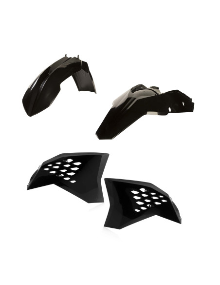 Kit plastiques - Noir - ACERBIS KTM 125/200/250/300 EXC 2008-2011 250/400/450/500 EXCF 2008-20011