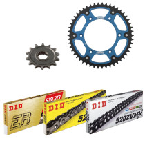 Kit chaine 520 Stealth DID-SUPERSPROX - YAMAHA 250 YZ 2005-16 - type de chaine au choix