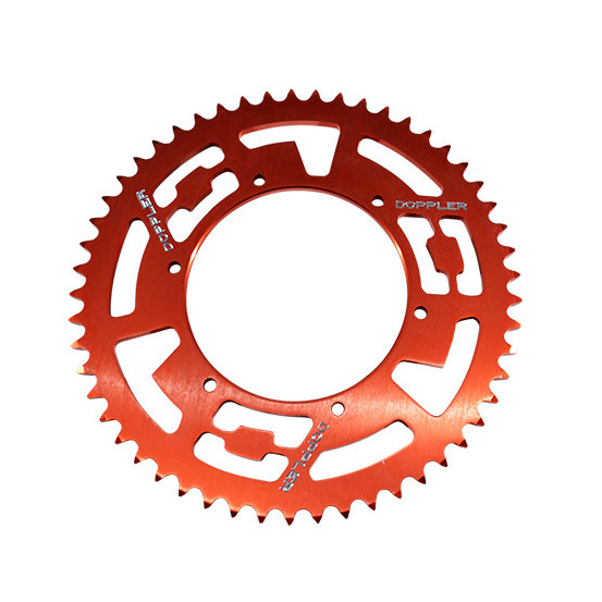Couronne aluminium 420 53 dents DOPPLER Derbi Senda SM DRD/GPR Nude Apilia RS4 Rouge