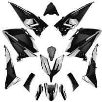 Kit carénages maxiscooter Yamaha 530 TMax 2015-2016 Noir brillant