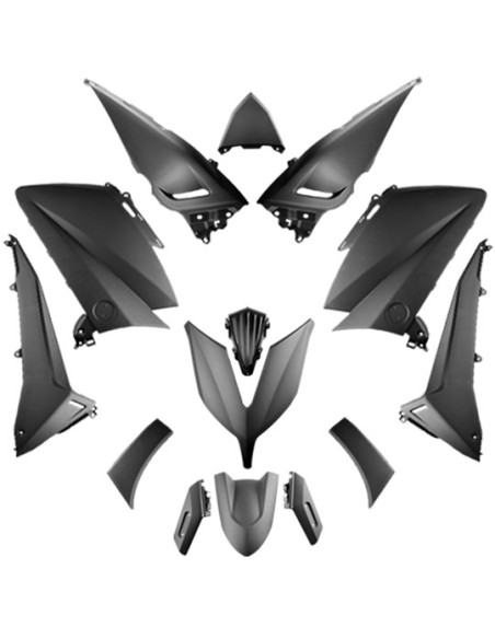 Kit carénages maxiscooter Yamaha 530 TMax 2015-2016 Noir mat