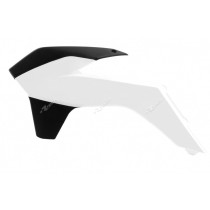 Ouies de radiateur - Blanc Noir - RACETECH KTM SX/SXF 2013-2015 EXC/EXCF 2014-2016 Six Days