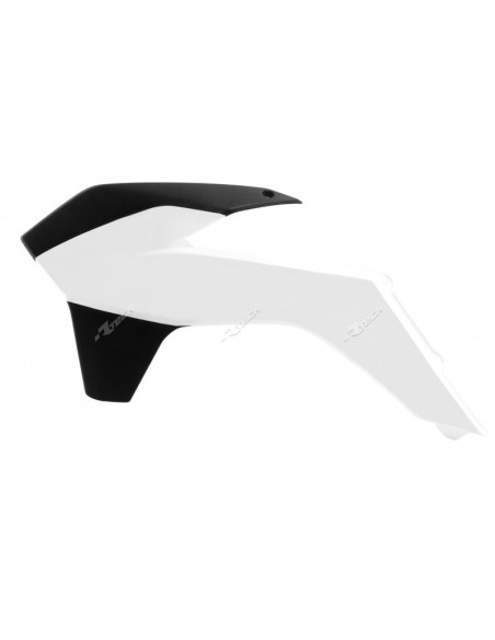 Ouies de radiateur - Blanc Noir - RACETECH KTM SX/SXF 2013-2015 EXC/EXCF 2014-2016 Six Days
