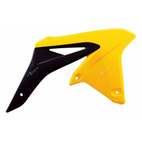 Ouies de radiateur - Noir Jaune - RACETECH Suzuki 250 RMZ 2010-2017