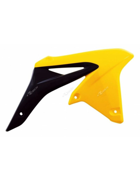 Ouies de radiateur - Noir Jaune - RACETECH Suzuki 250 RMZ 2010-2017
