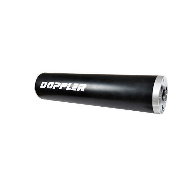 Silencieux d'échappement DOPPLER ER1 Noir montage universel D.70mm
