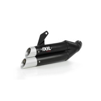 Ligne complète IXIL Hyperlow inox noir / alu poli - Kawasaki Z650/Ninja 650 2017-2019