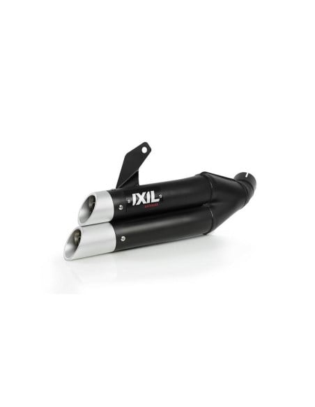 Ligne complète IXIL Hyperlow inox noir / alu poli - Kawasaki Z650/Ninja 650 2017-2019