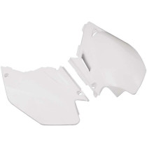 Plaques latérales - Blanc - RACETECH YAMAHA 250/450 WRF 2003-2006