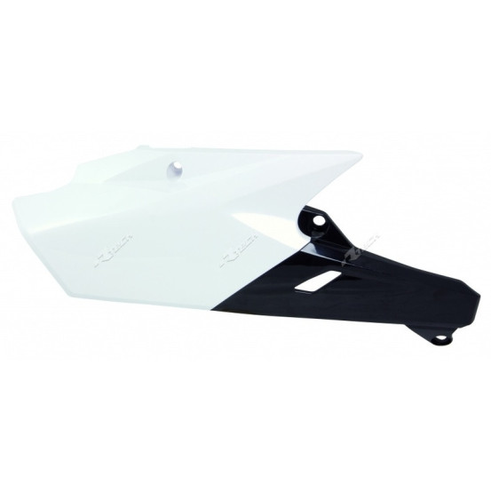 Plaques Latérales - Blanc Noir - RACETECH Yamaha 250 YZF 2014-2018 450 YZF 2014-2017