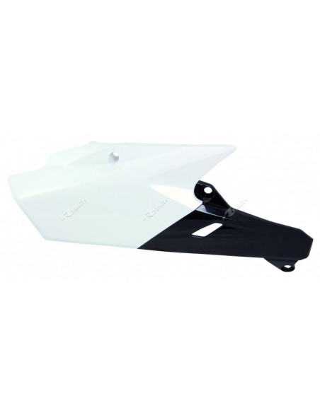 Plaques Latérales - Blanc Noir - RACETECH Yamaha 250 YZF 2014-2018 450 YZF 2014-2017