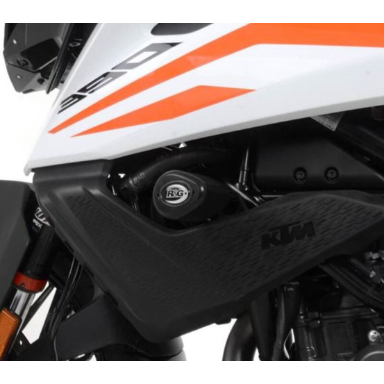 Tampons de protection R&G RACING Aéro - orange - KTM 390 Adventure