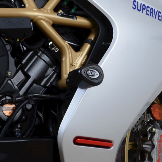 Tampons de protection R&G RACING Aéro - noir - MV AGUSTA Superveloce 800