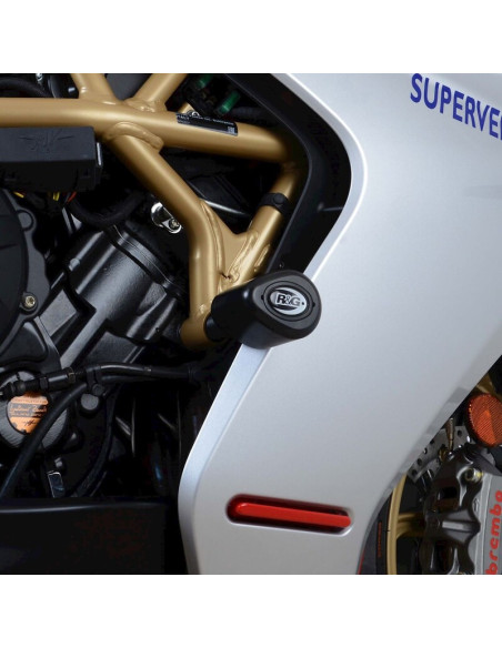 Tampons de protection R&G RACING Aéro - noir - MV AGUSTA Superveloce 800