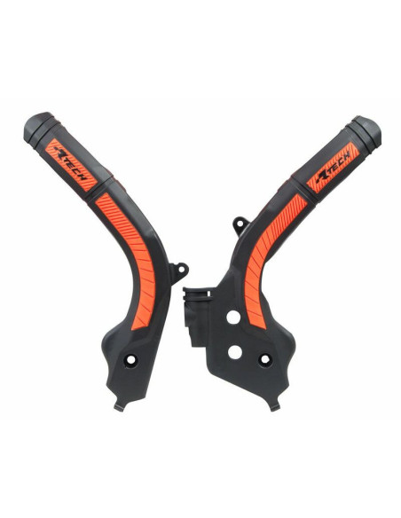 Protection cadre - Noir Orange - RACETECH KTM 125/150 SX 2016-2018 250/350/450 SXF 2016-2018