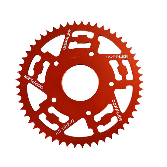 Couronne aluminium 420 53 dents DOPPLER XR7/XP7 SM/XPS Rouge