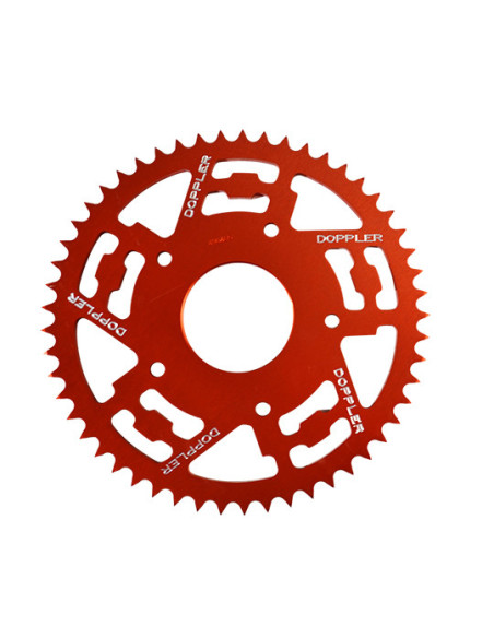 Couronne aluminium 420 53 dents DOPPLER XR7/XP7 SM/XPS Rouge