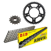 Kit chaine 520 Stealth DID-SUPERSPROX - HONDA 250 CR 1996-01 et 2004-05- 450 CRF R 2002-03 - 450 CRF RX 2017-