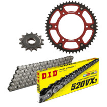 Kit chaine 520 Stealth DID-SUPERSPROX - HONDA 250 CR 1996-05 - 450 CRF R 2002-03 - 450 CRF RX 2017-