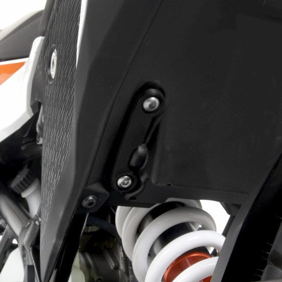 Caches orifices repose-pieds arrière R&G RACING noir - KTM390 Adventure