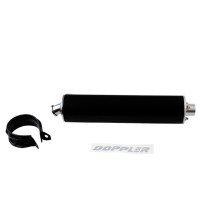 Silencieux d'échappement DOPPLER ER1 Noir (avec colliers)