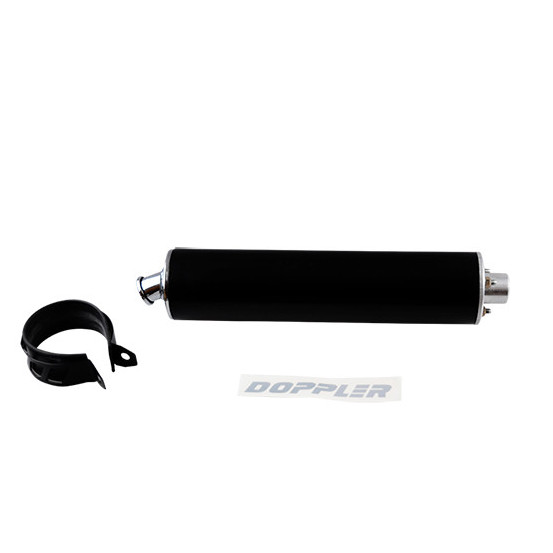 Silencieux d'échappement DOPPLER ER1 Noir (avec colliers)