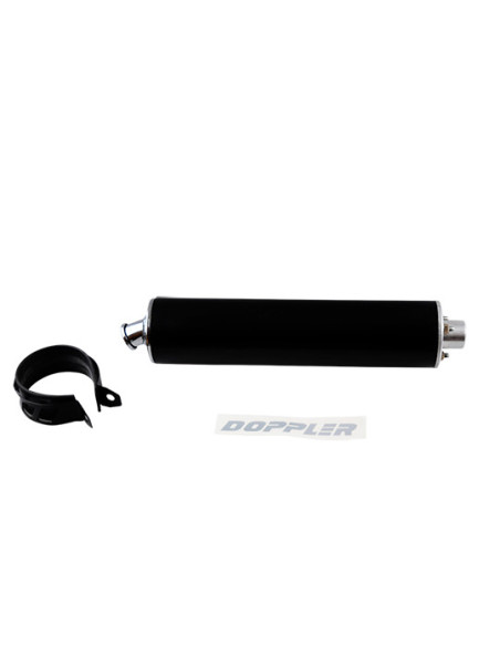 Silencieux d'échappement DOPPLER ER1 Noir (avec colliers)