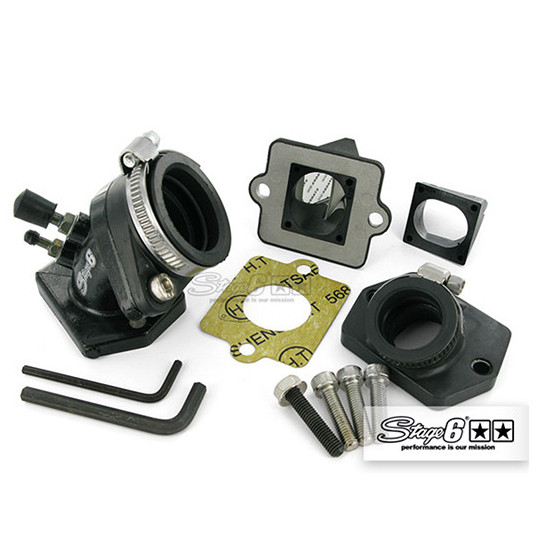 Clapet et pipe scooter STAGE6 vulcanisé Typhoon / NRG