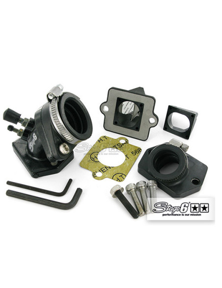 Clapet et pipe scooter STAGE6 vulcanisé Typhoon / NRG